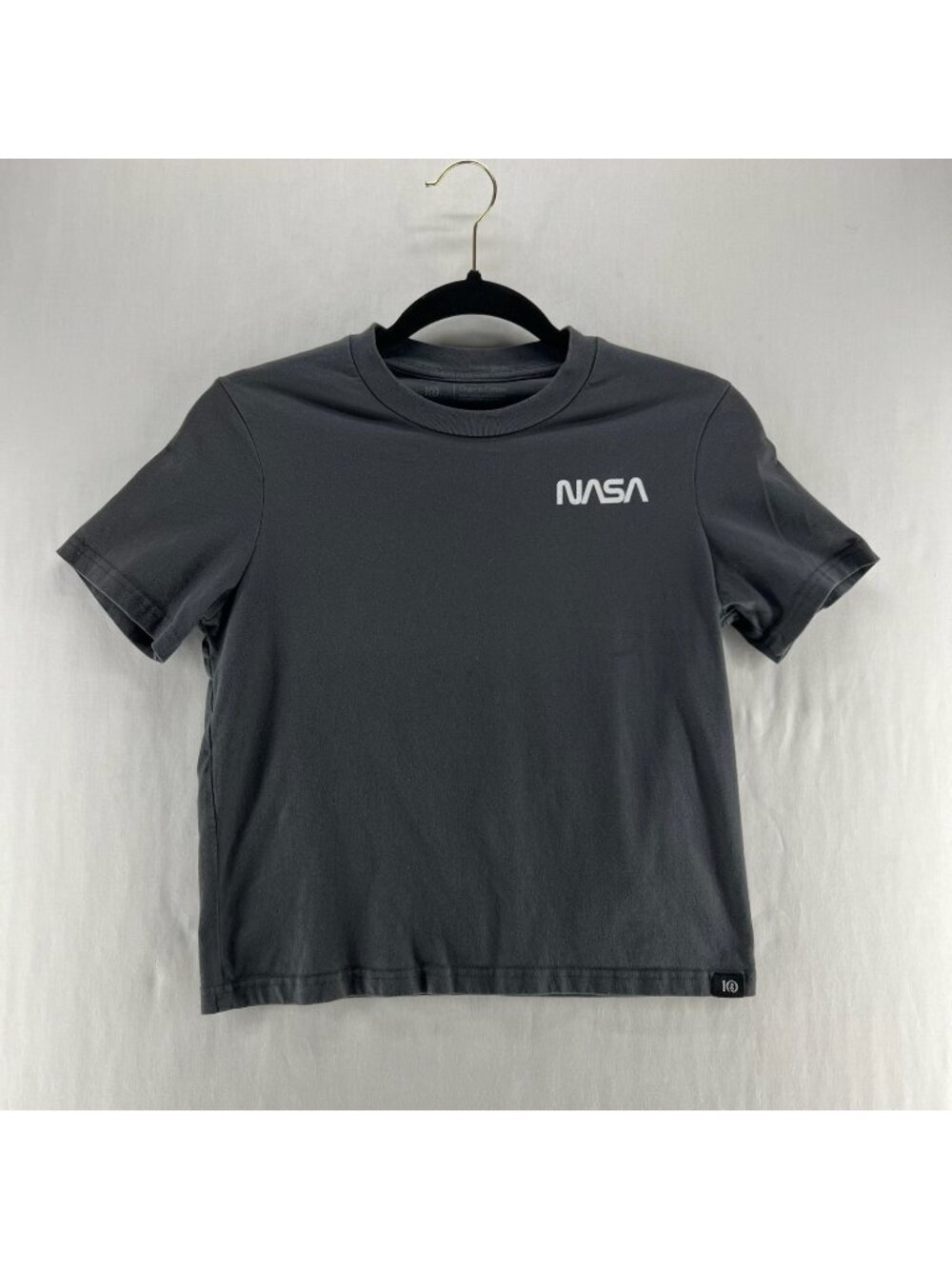 Tentree NASA Starship Graphic T-Shirt Womens S Organic Cotton Space Shuttle Gray